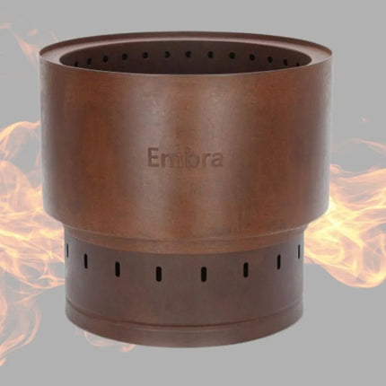 Embra - Brasero sin humo - Acero corten