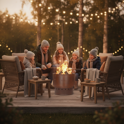 Embra - Smokeless fire bowl - Corten steel