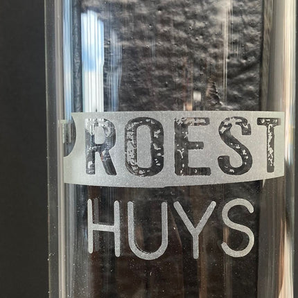 Lasergravering van de glazen buis - Fyra & Ignira