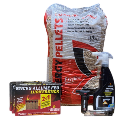 Starterspakket voor buitenhaard - incl lucifersticks